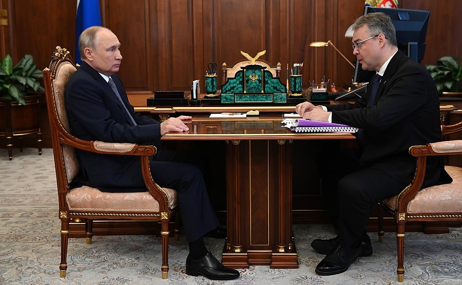 Путин встретился с губернатором Ставропольского края