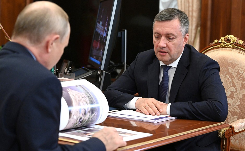 Губернатор Иркутской области доложил о ситуации Путину