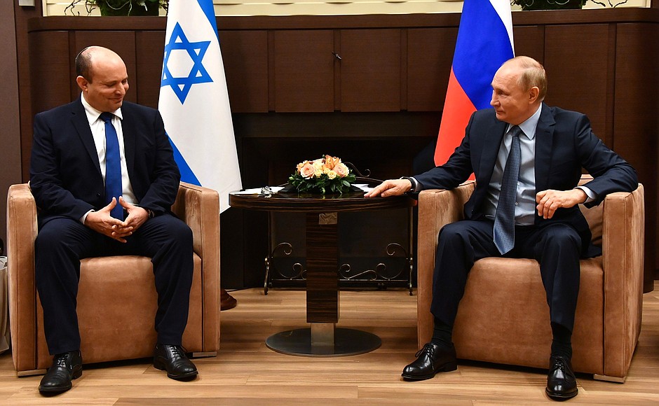 Путин встретился с Премьер-министром Израиля