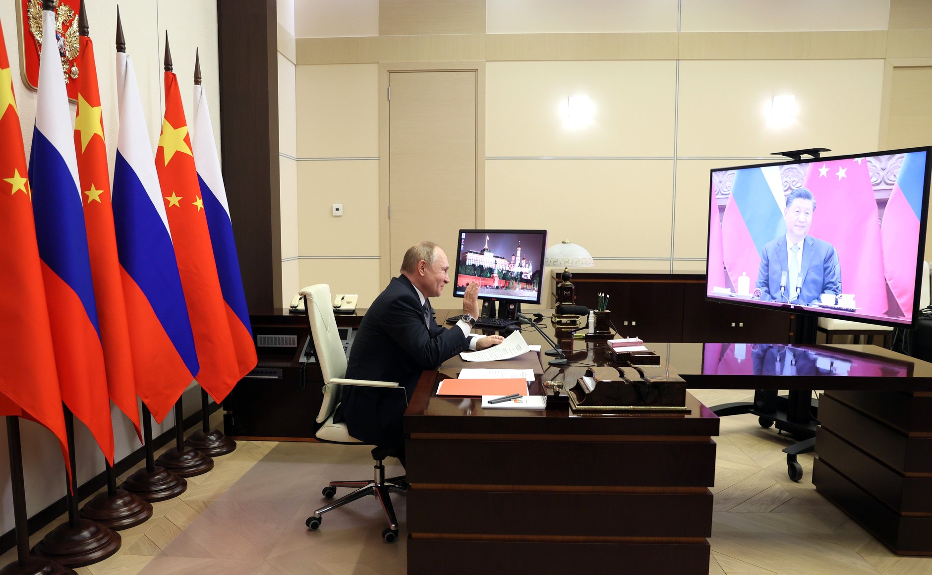 Президент России и Китая провели переговоры