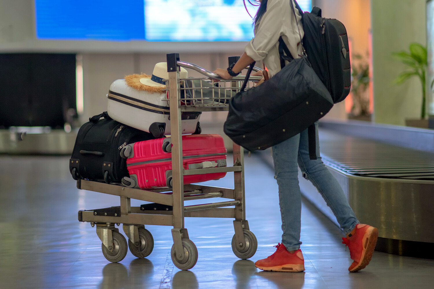 аэропорты, багаж, путешествия, туризм