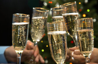 шампанское, Новый год, праздник, алкоголь