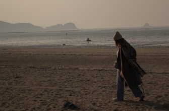 девушка, пляж