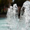 фонтан, вода, лето