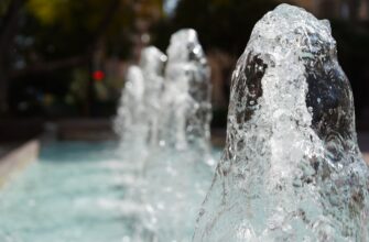 фонтан, вода, лето